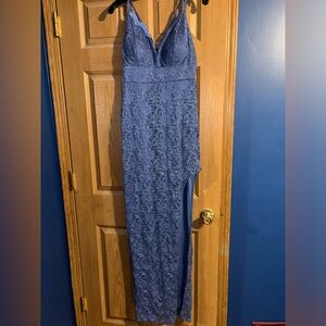 Prom Dress, Brand- teeze me, Size 12, Color- Blue